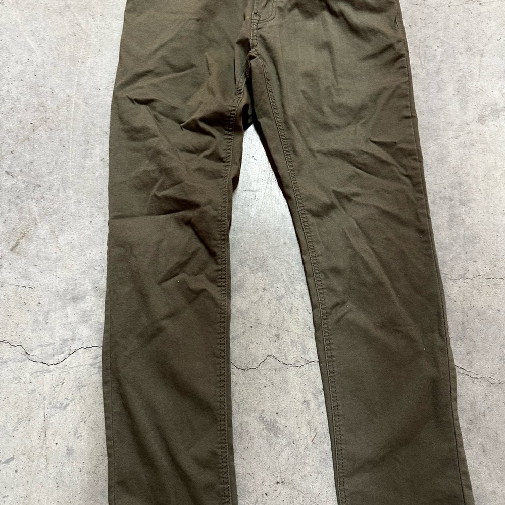 Olive Green Slim Fit Pants